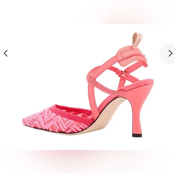 FENDI Colibrì Lite High-heeled pink slingbacks - Picture 2 of 15